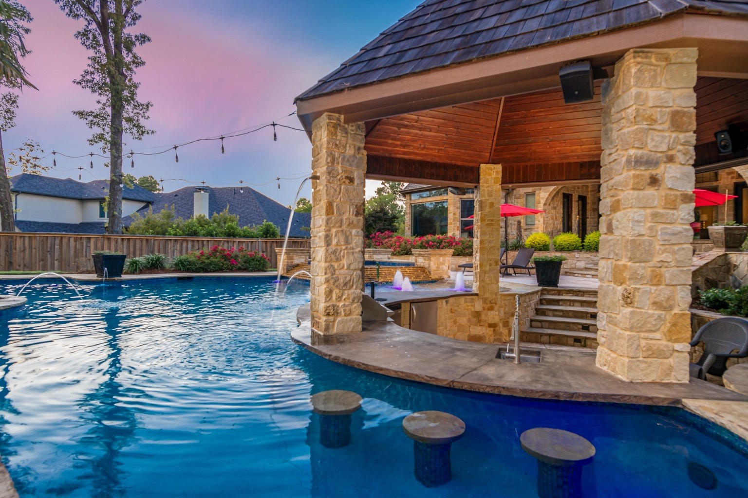Hydraglass glass and quartz blend pool finish in Tyler, Texas