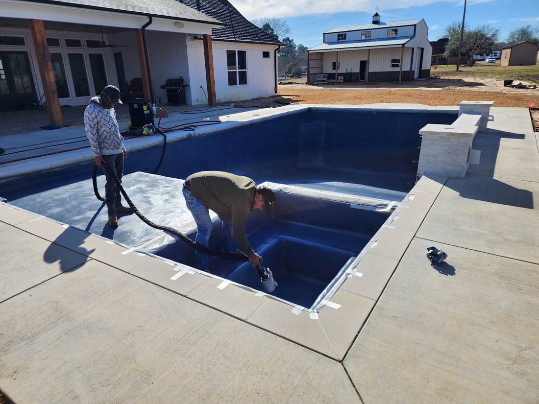 During — Mediterranean EcoFinish application