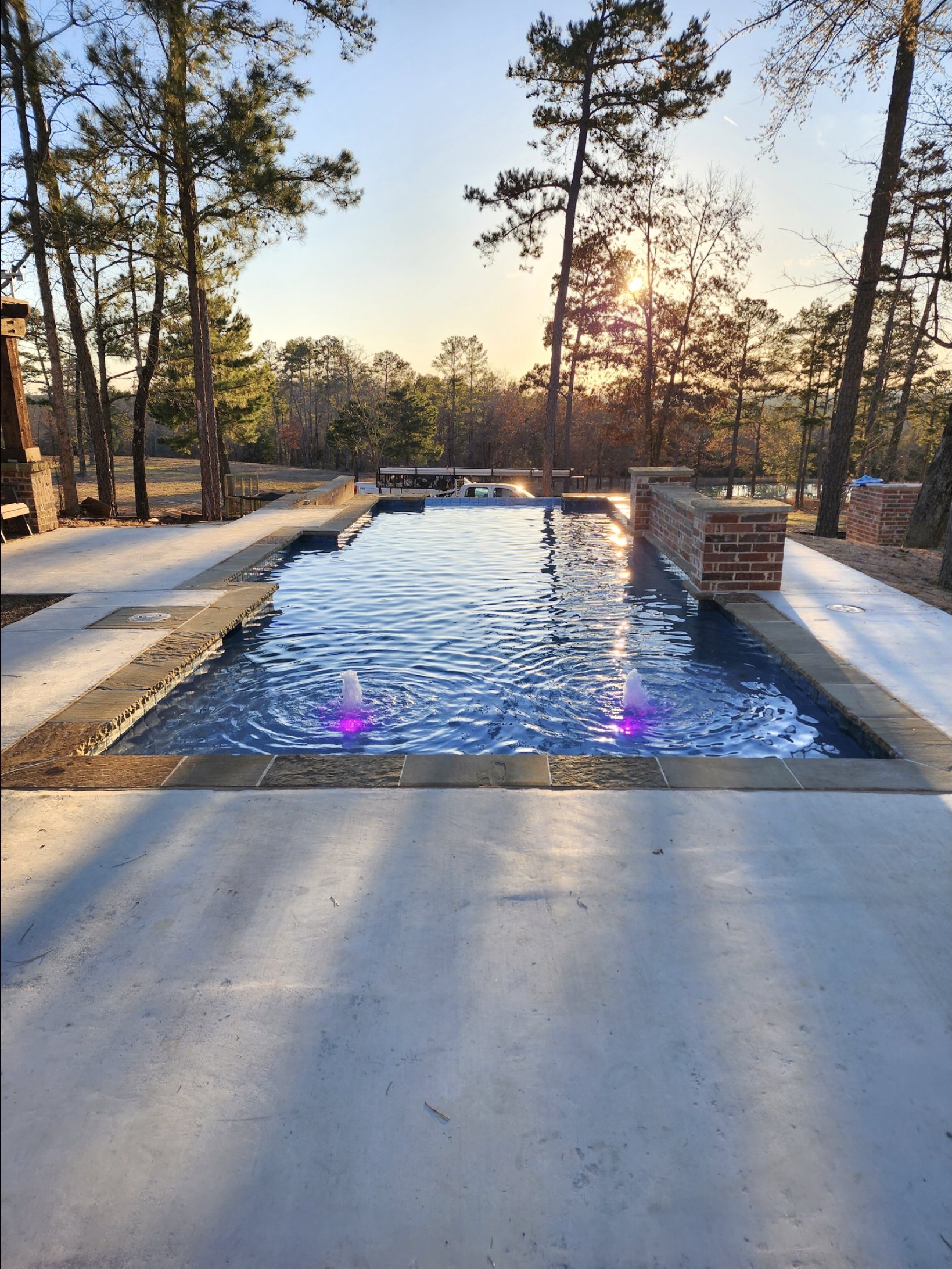 EcoFinish aquaBRIGHT Blue Lagoon — Finished at Sunset