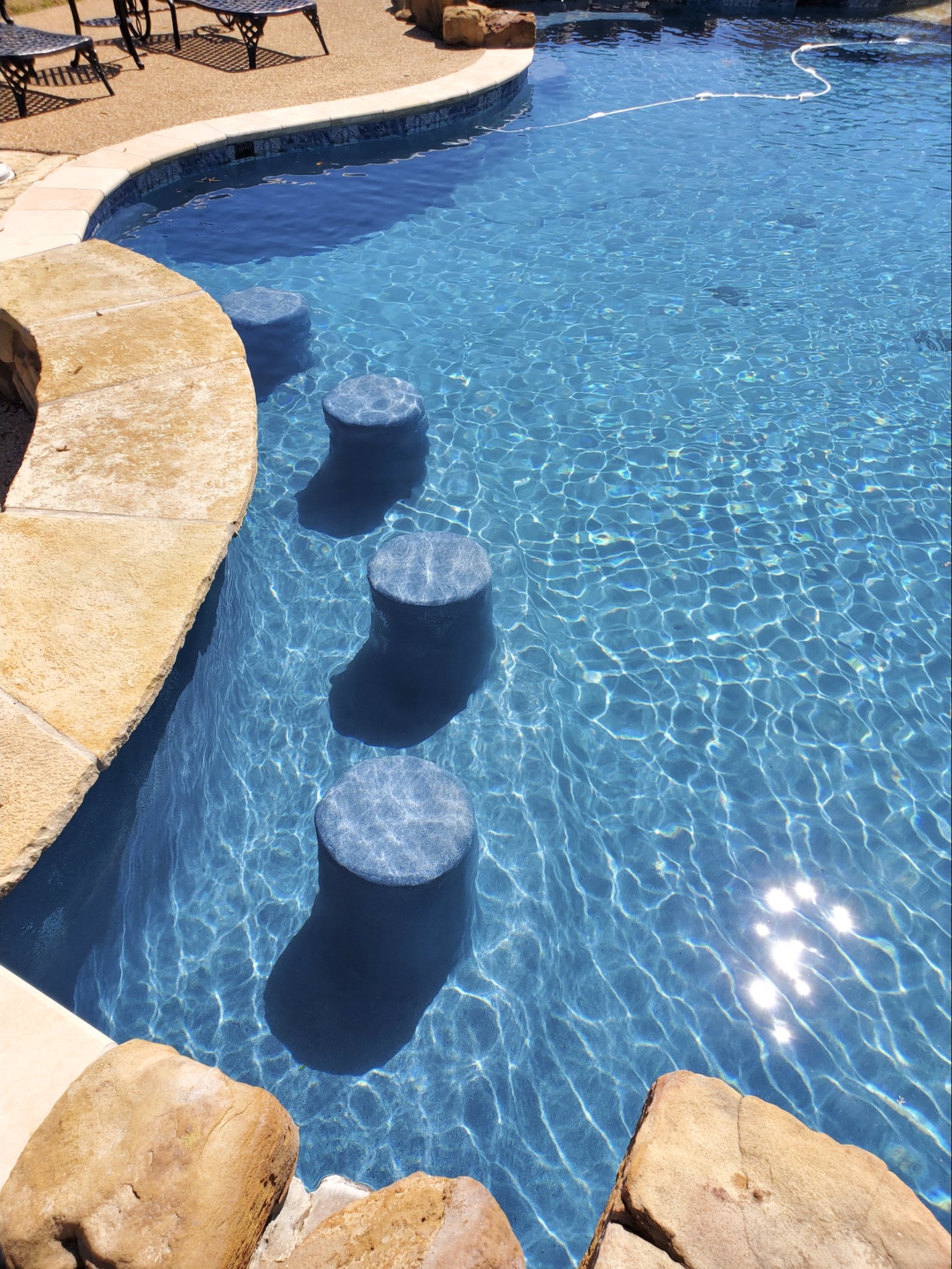 EcoFinish aquaBRIGHT Mediterranean Blue — Stepping Stones