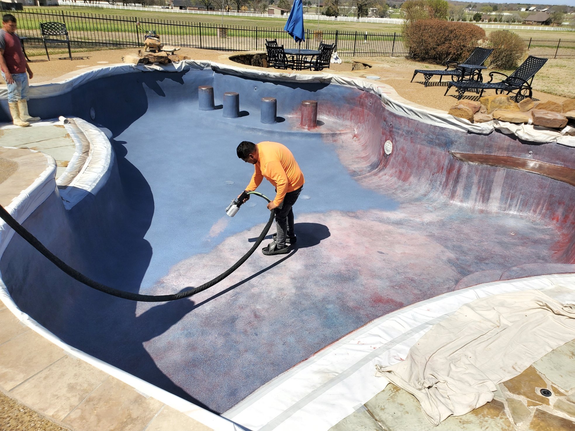 EcoFinish aquaBRIGHT Mediterranean Blue — Remodel Application